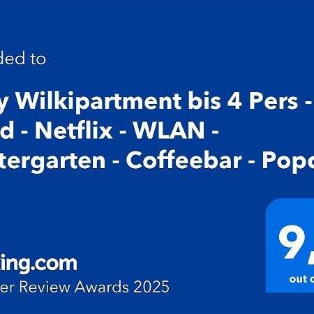 Cozy Wilkipartment Bis 4 Pers - Hund - Netflix - Wlan - Wintergarten - Coffeebar - Popcorn Verl Exterior foto